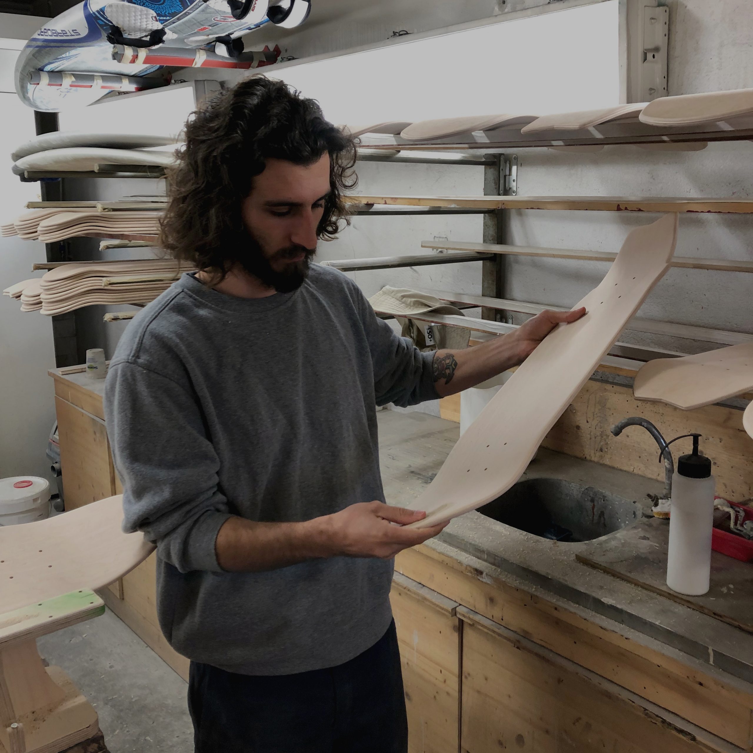 Arkaic Skateboard atelier skateboard shaper made in france eco responsable lyon france caluire