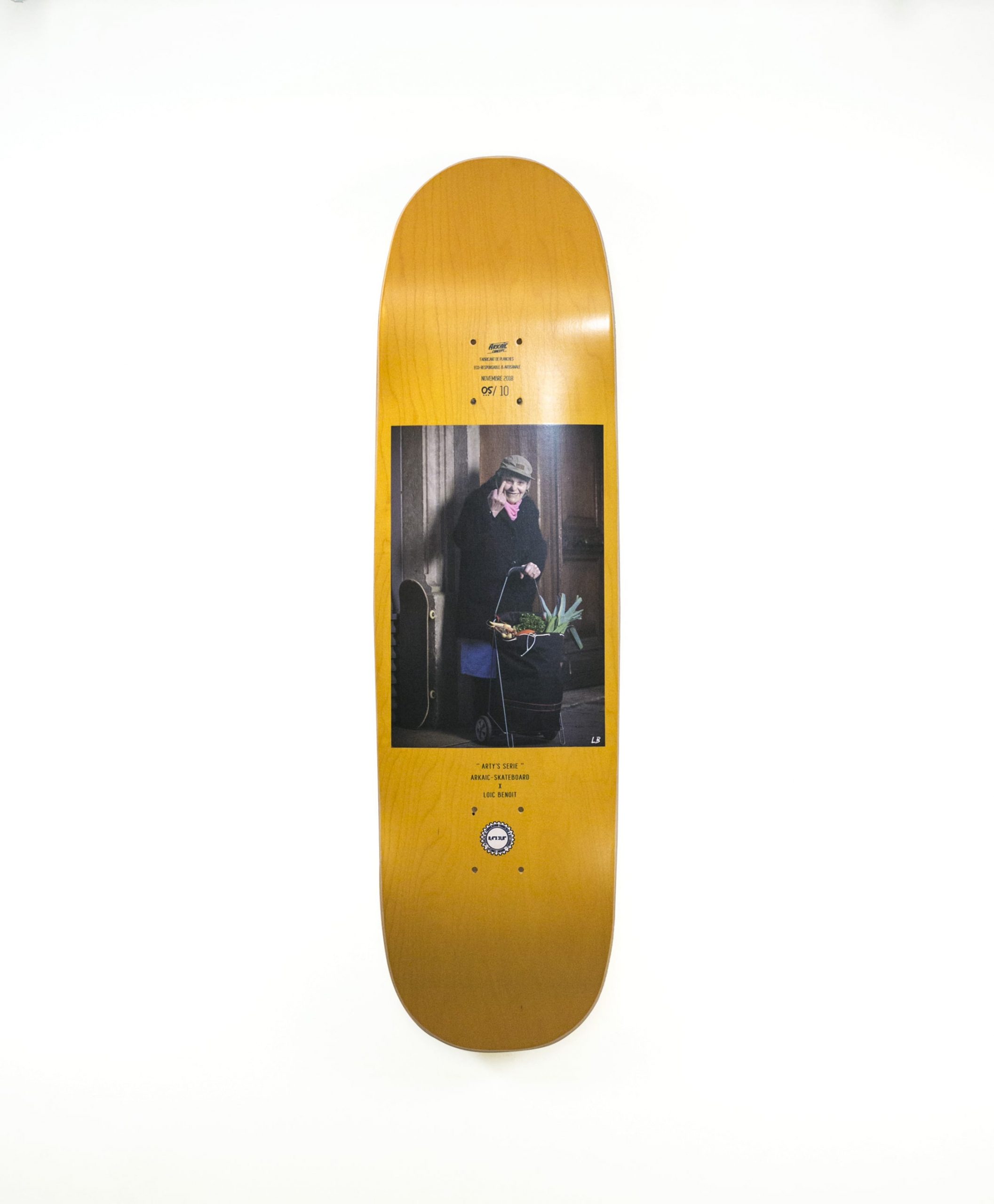Collaboration Loic Benoit Fuckin Mamy Rock'n Root's Arkaic Skateboard cruiser pumptrack skateboard fabriqué en france par arkaic concept Collection 2019-min