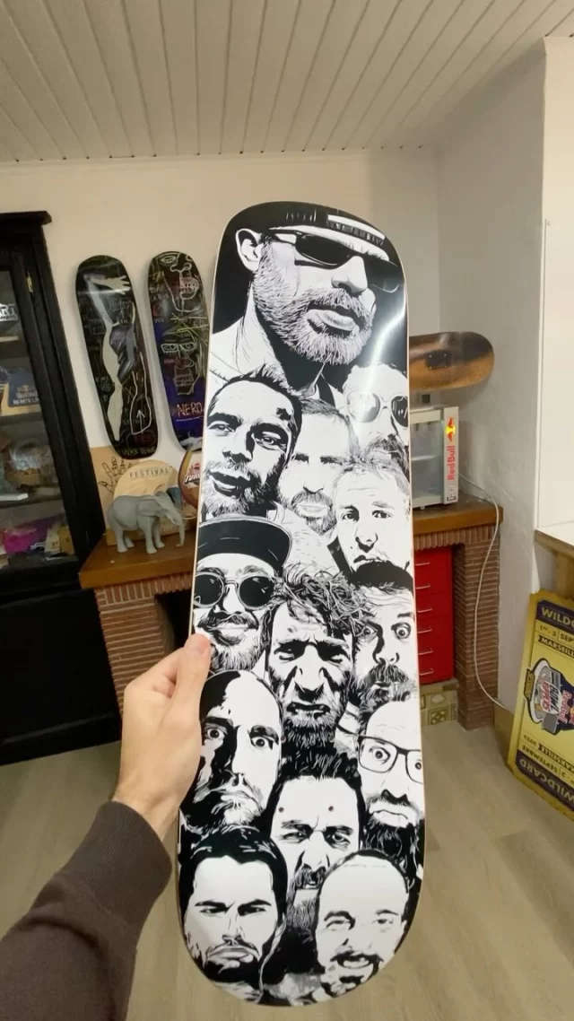Skateboard Artisanal – Création Unique – Fait Main – Planche Neuve